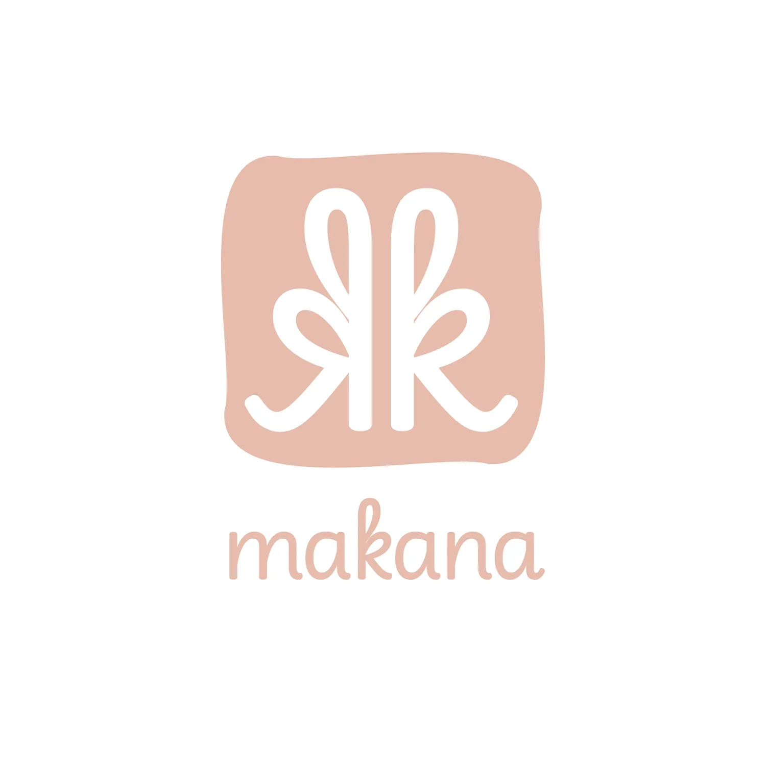 Logotipo de Makana en rosa sobre fondo blanco